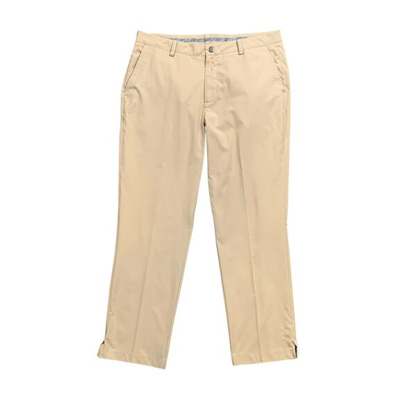Puma Pants Mens 36 Khaki Essential Pounce Performance Tech Flat Front Golf - Picture 1 of 13